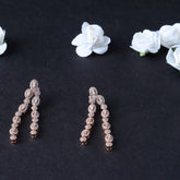 Silver Tow Layer Earring